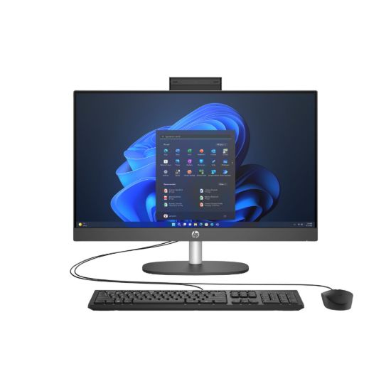 Obrázek HP AIO ProOne 245 G10 AiO 23.8 NT Ryzen 3 7320U,8GB,512GB,Radeon 610M,WiFi 6 + BT,klávesnice a myš,90W,bílá,HDMI,FDOS