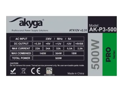 KY AK-P3-500 Pro ATX Power Supply 500W