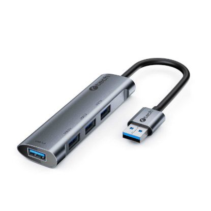 Obrázek C- TECH UHB- U3- AL, USB Hub, 4x USB 3.2 Gen 1, hliníkové tělo
