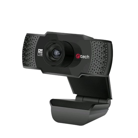 Obrázek C-TECH webkamera CAM-11FHD, 1080P full HD, mikrofon, černá