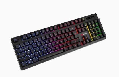 Obrázek C- TECH klávesnice herní polomechanická Iris (GKB- 08), casual gaming, CZ/ SK, duhové podsvícení, USB