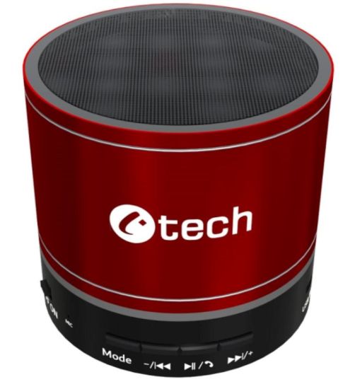 Obrázek C-TECH repro SPK-08R, bluetooth, červená