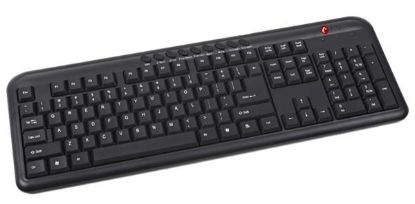 Obrázek C-TECH klávesnice KB-102M USB, multimediální, slim, black, CZ/SK