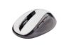 Obrázek C- TECH myš WLM- 02, černo- bílá, bezdrátová, 1600DP I, 6 tlačítek, USB nano receiver