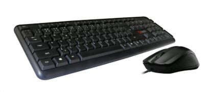 Obrázek C-TECH Klávesnice s myší KBM-102, drátový set, USB, CZ/SK