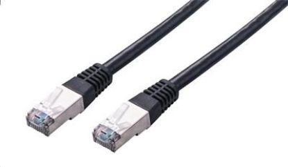 Obrázek C- TECH kabel patchcord Cat5e, FTP, černý, 0, 25m