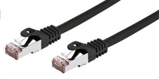 Obrázek C-TECH kabel patchcord Cat6, FTP, černý, 1m