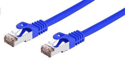 Obrázek C- TECH kabel patchcord Cat6, FTP, modrý, 0, 5m