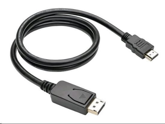 Obrázek C-TECH kabel DisplayPort/HDMI, 1m, černý