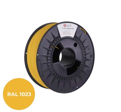 Obrázek C-TECH Filament  PREMIUM LINE TPU 90A flexibilní dopravní žlutá RAL1023