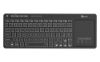 Obrázek C- TECH Klávesnice WLTK- 03, Bezdrátová, Touchpad, černá