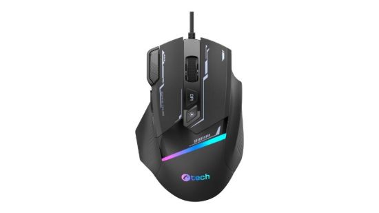 Obrázek C-TECH Herní myš Zyra, USB, RGB, černá