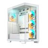 Obrázek GIGABYTE case GB- C500PI ST, Mid tower, 1xUSB- C 3.2, 2xUSB 3.0, 4x 120mm ARGB Fan, bílá