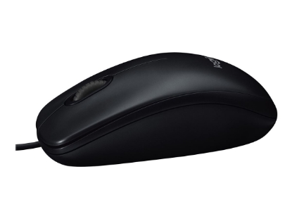 Obrázek LOGITECH B100 Mouse right and left-handed optical 3 buttons wired USB black