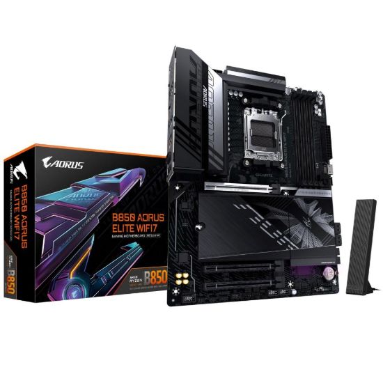 Obrázek GIGABYTE MB Sc AM5 B850 A ELITE WF7, AMD B850, 4xDDR5, 1xDP, WiFi, ATX