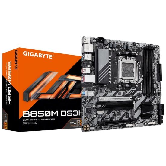 Obrázek GIGABYTE MB Sc AM5 B850M DS3H, AMD B850, 4xDDR5, 2xDP, 1xHDMI, mATX