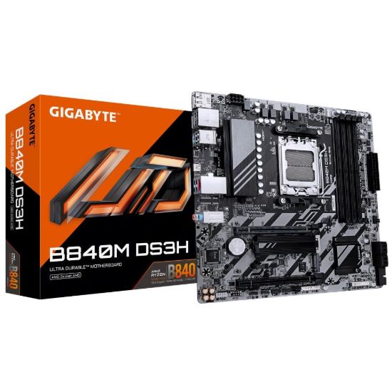 Obrázek GIGABYTE MB Sc AM5 B840M DS3H, AMD B840, 4xDDR5, 2xDP, 1xHDMI, mATX