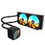 Obrázek GIGABYTE Vodní chladič GAMING 240, 2 x 120mm, ARGB, LGA1851, AM5, černá