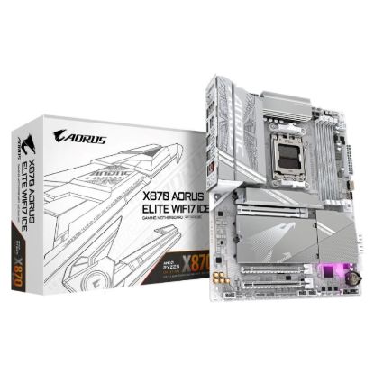 Obrázek GIGABYTE MB Sc AM5 X870 A ELITE WF7 ICE, AMD X870, 4xDDR5, 2xHDMI, 2xUSB4, WiFi
