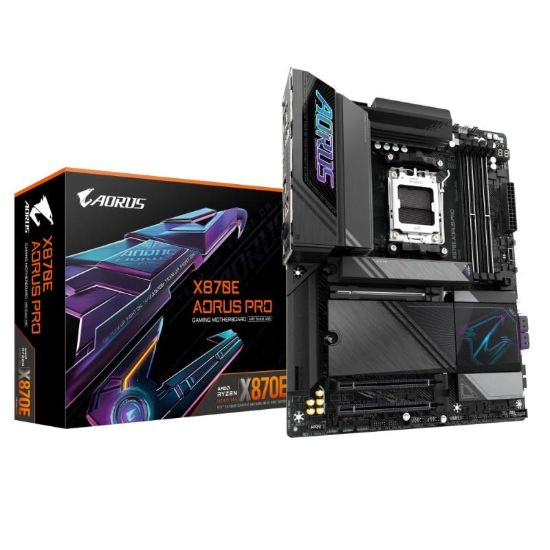 Obrázek GIGABYTE MB Sc AM5 X870E AORUS PRO, AMD X870, 4xDDR5, 2xHDMI, 2xUSB4, WiFi