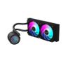 Obrázek GIGABYTE vodní chladič AORUS WATERFORCE X II 240, 2 x 120mm ARGB, LCD displej, LGA1851, AM5