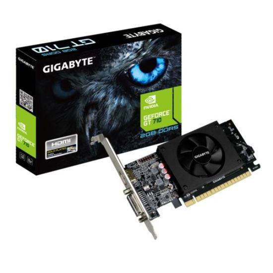 Obrázek GIGABYTE VGA NVIDIA GeForce GT 710 2G, 2G DDR5, 1xHDMI, 1xDVI-I