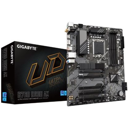 Obrázek BAZAR - GIGABYTE MB Sc LGA1700 B760 DS3H AX, Intel B760, 4xDDR5, 1xDP, 1xHDMI, WI-FI - Po opravě (Komplet)