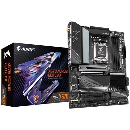 Obrázek BAZAR - GIGABYTE MB Sc AM5 X670 AORUS ELITE AX, AMD X670, 4xDDR5, 1xHDMI, WI-FI - Po opravě (Komplet)