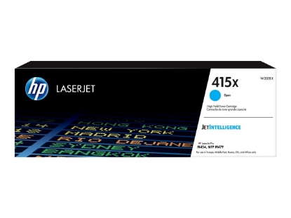 Obrázek HP 415X Cyan LaserJet Toner Cartridge