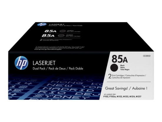 Obrázek HP CE285AD Toner HP 85A black dual pack
