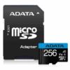Obrázek ADATA MicroSDHC karta 256 GB UHS- I Class 10, Premier + adaptér