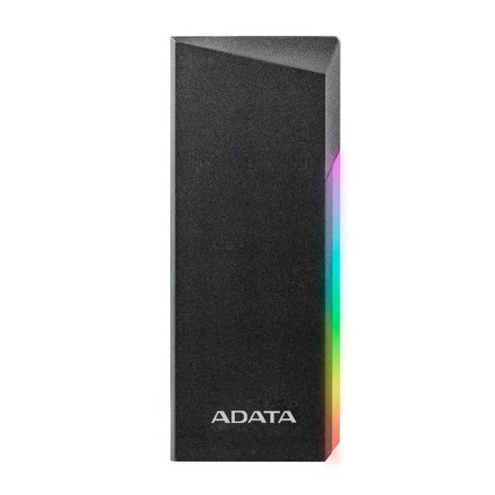 Obrázek ADATA Externí box pro M.2 EC700G, USB-C 3.2 Gen 2, M.2 2230 / 2242 / 2280, RGB, černá