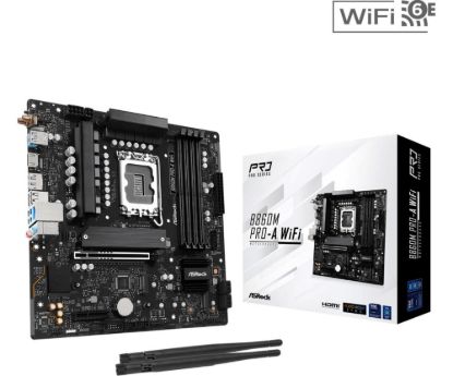 Obrázek ASRock MB Sc LGA1851 B860M Pro- A WiFi, Intel B860, 4xDDR5, 1xDP, 1xHDMI, WiFi, mATX