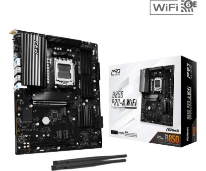 Obrázek ASRock MB Sc AM5 B850 Pro-A WiFi, AMD B850, 4xDDR5, 1xUSB-C, 1xHDMI, WiFi, ATX
