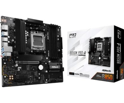 Obrázek ASRock MB Sc AM5 B850M PRO-A, AMD B850, 4xDDR5, 1xDP, 1xHDMI, mATX
