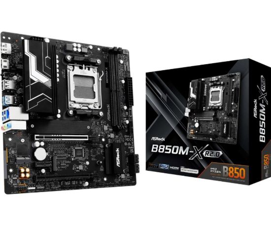 Obrázek ASRock MB Sc AM5 B850M-X R2.0, AMD B850, 2xDDR5, 1xDP, 1xHDMI, mATX