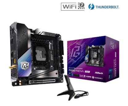 Obrázek ASRock MB Sc LGA1851 Z890I NOVA WIFI, Intel Z890, 2xDDR5, 1xHDMI, 2xThunderbolt, WI- FI, mITX