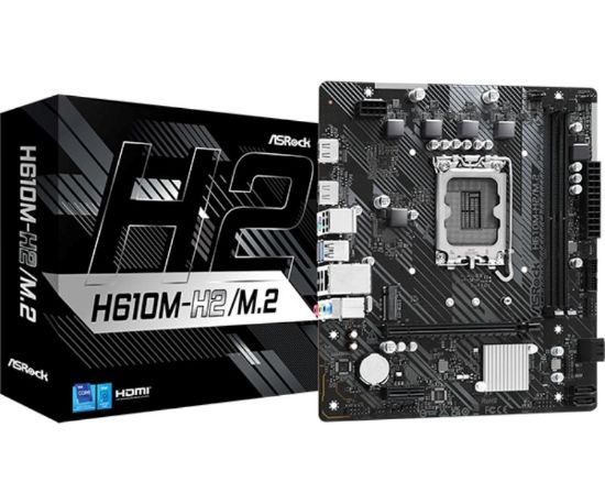 Obrázek ASRock MB Sc LGA1700 H610M-H2/M.2, Intel H610, 2xDDR4, 2xHDMI, mATX