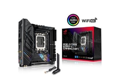 Obrázek ASUS MB Sc LGA1700 ROG STRIX B760- I GAMING WIFI, Intel B760, 2xDDR5, 1xDP, 1xHDMI, WI- FI, mini- ITX