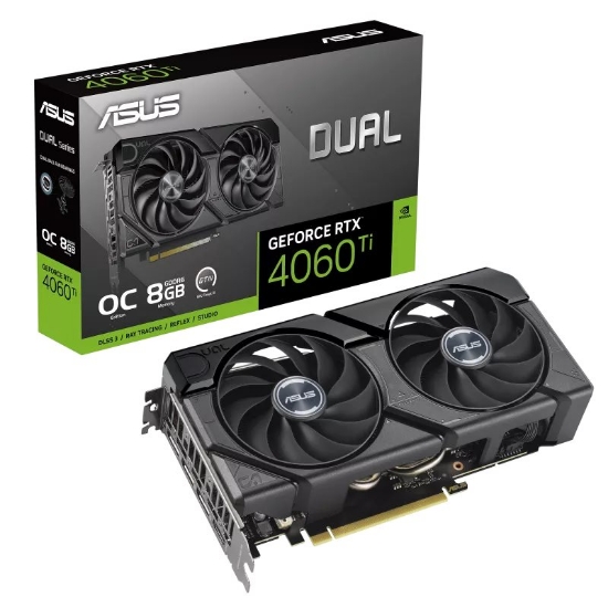 Obrázek ASUS VGA NVIDIA GeForce RTX 4060 Ti DUAL OC EVO 8G, 8G GDDR6