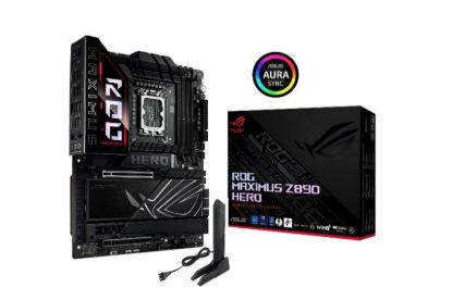 Obrázek ASUS MB Sc LGA1851 ROG MAXIMUS Z890 HERO, Intel Z890, 4xDDR5, 1xHDMI, 2xThunderbolt, WI- FI, ATX