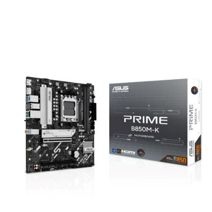 Obrázek ASUS MB Sc AM5 PRIME B850M-K, AMD B850, 2xDDR5, 1xDP, 1xHDMI, mATX