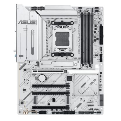 Obrázek ASUS MB Sc AM5 X870 MAX GAMING WIFI7 W, AMD X870, 4xDDR5, 2xUSB4, 1xHDMI, WiFi