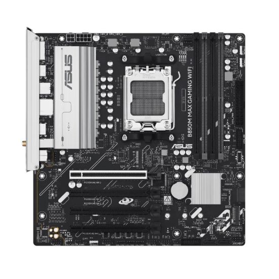 Obrázek ASUS MB Sc AM5 B850M MAX GAMING WIFI, AMD B850, 4xDDR5, 1xDP, 1xHDMI, WiFi, mATX