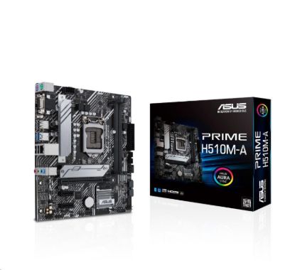Obrázek ASUS MB Sc LGA1200 PRIME H510M- A, Intel H510, 2xDDR4, 1xDP, 1xHDMI, 1xVGA, mATX