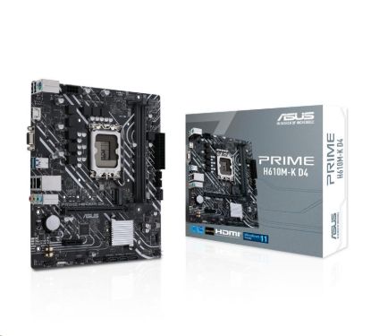 Obrázek ASUS MB Sc LGA1700 PRIME H610M- K DDR4, Intel H610, 2xDDR4, 1xHDMI, 1xVGA, mATX