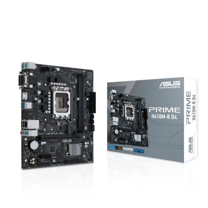 Obrázek ASUS MB Sc LGA1700 PRIME H610M- R D4- SI, Intel H610, 2xDDR4, 1xHDMI, 1xDVI, 1xVGA, mATX