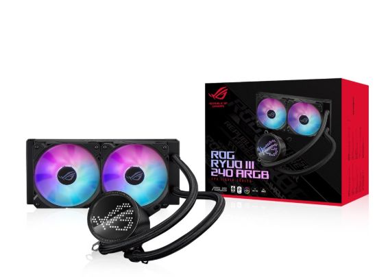 Obrázek ASUS vodní chladič CPU AIO ROG RYUO III 240 ARGB, 2x120mm, LGA1851, AM5
