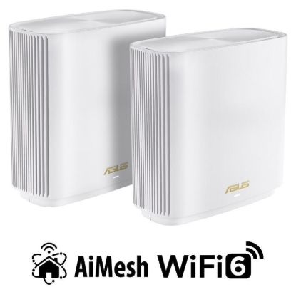 Obrázek ASUS ZenWiFi XT9 2- pack Wireless AX7800 Tri- band Mesh WiFi 6 System, white