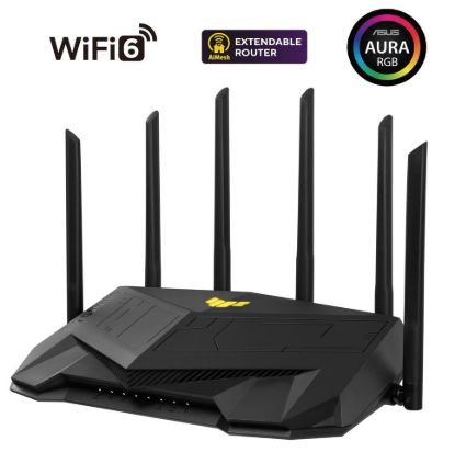 Obrázek ASUS TUF- AX6000 (AX6000) WiFi 6 Extendable Gaming Router, 2.5G porty, AiMesh, 4G/ 5G Mobile Tethering
